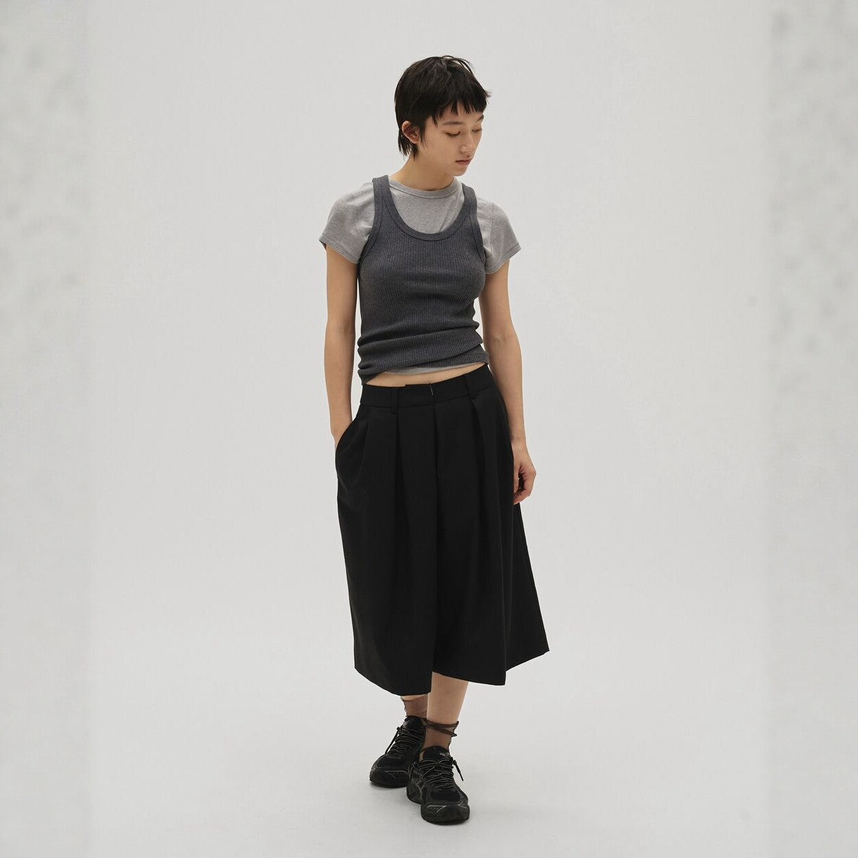 Women's High Waist Wide Leg Pants 64E937