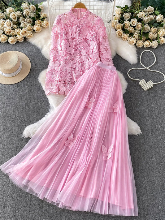 Mesh Dress Set 69B921