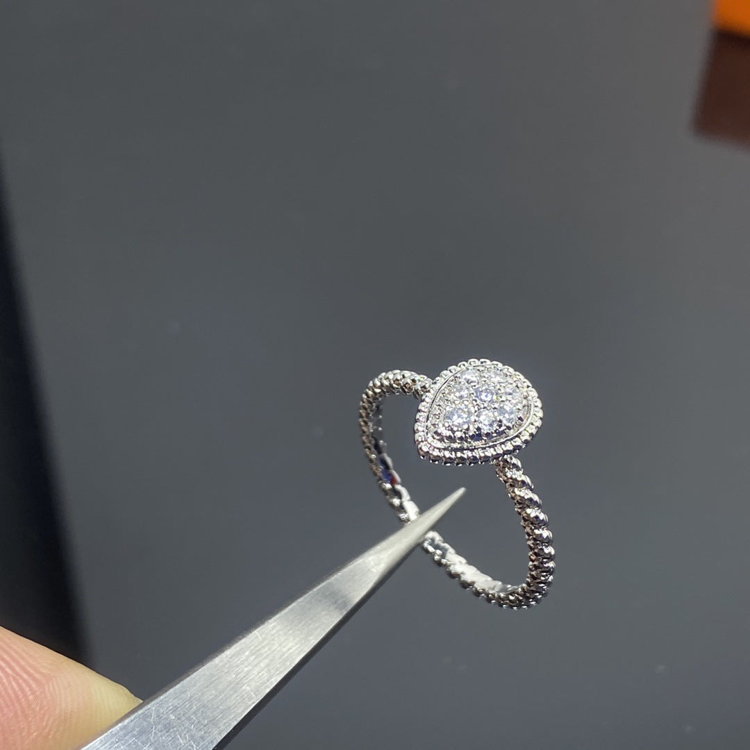 Water Drop Couple Rings SAB056
