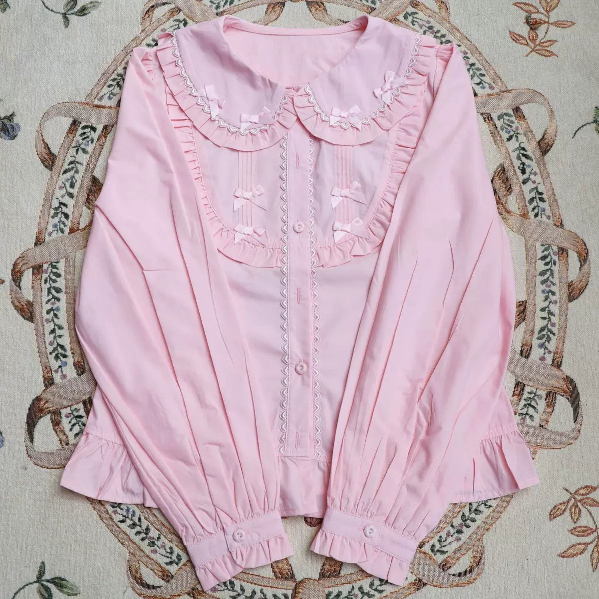Puff Sleeve Peter Pan Collar Lolita Blouse US  64D194