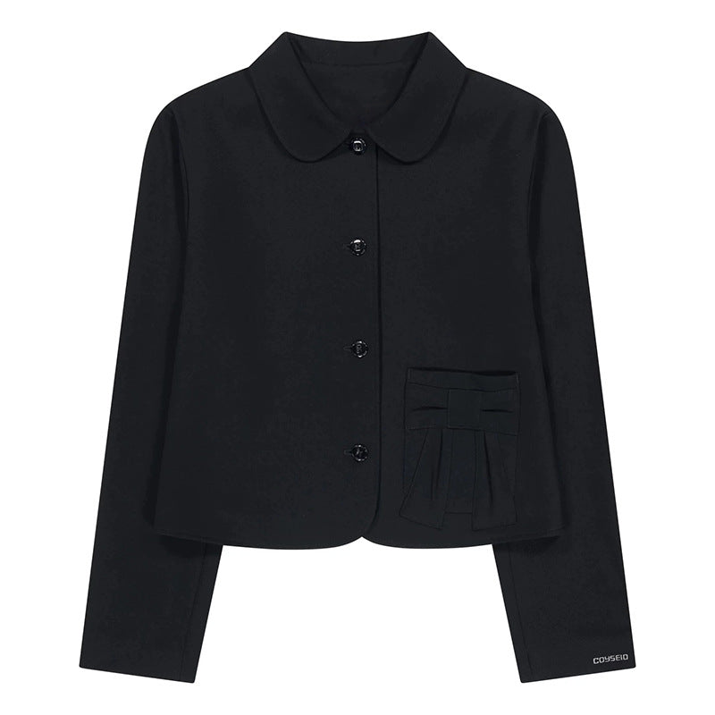 Japanese Girl College Style Suit Doll Collar Blazer Short Skirt 73C102