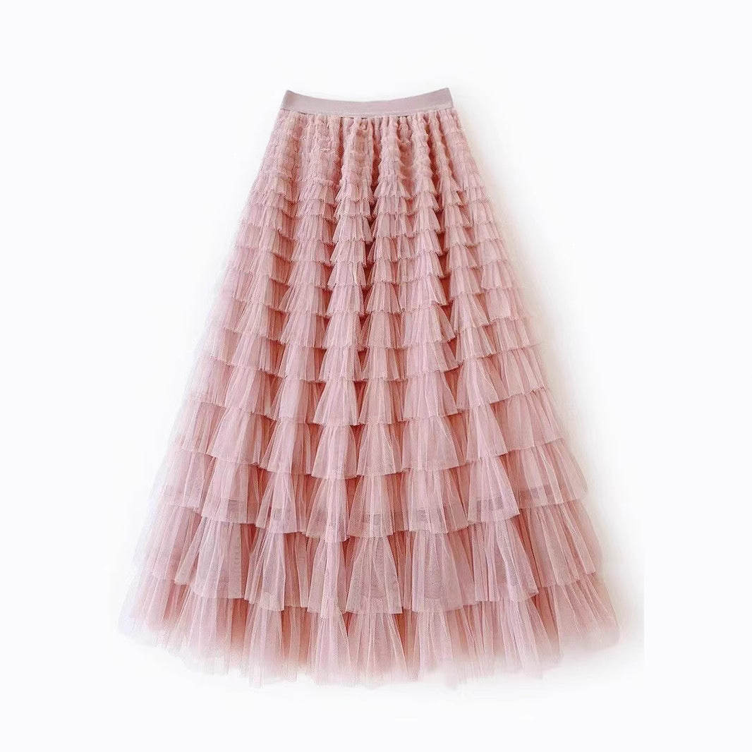 New Cake Skirt Mesh Skirt 69B977