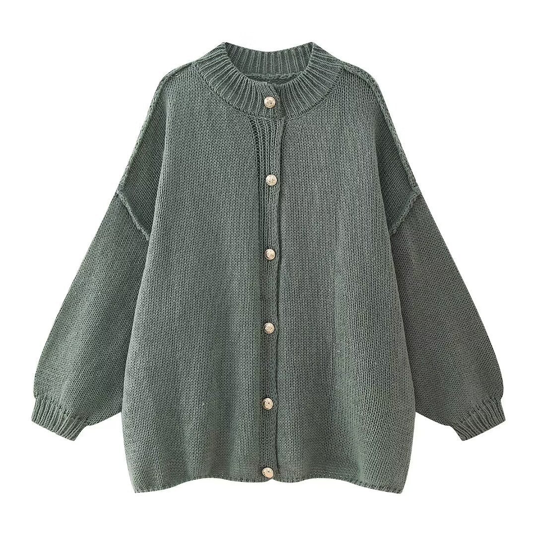 Loose Version Knitted Cardigan Sweater SA569