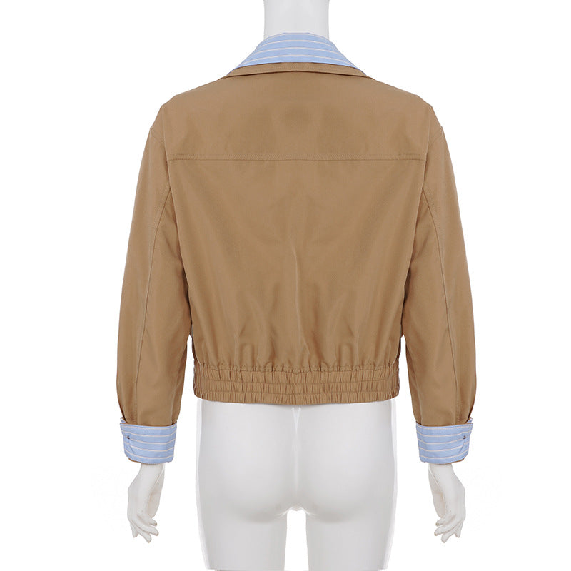 Vintage Fashion Casual Woven Jacket Autumn SA599