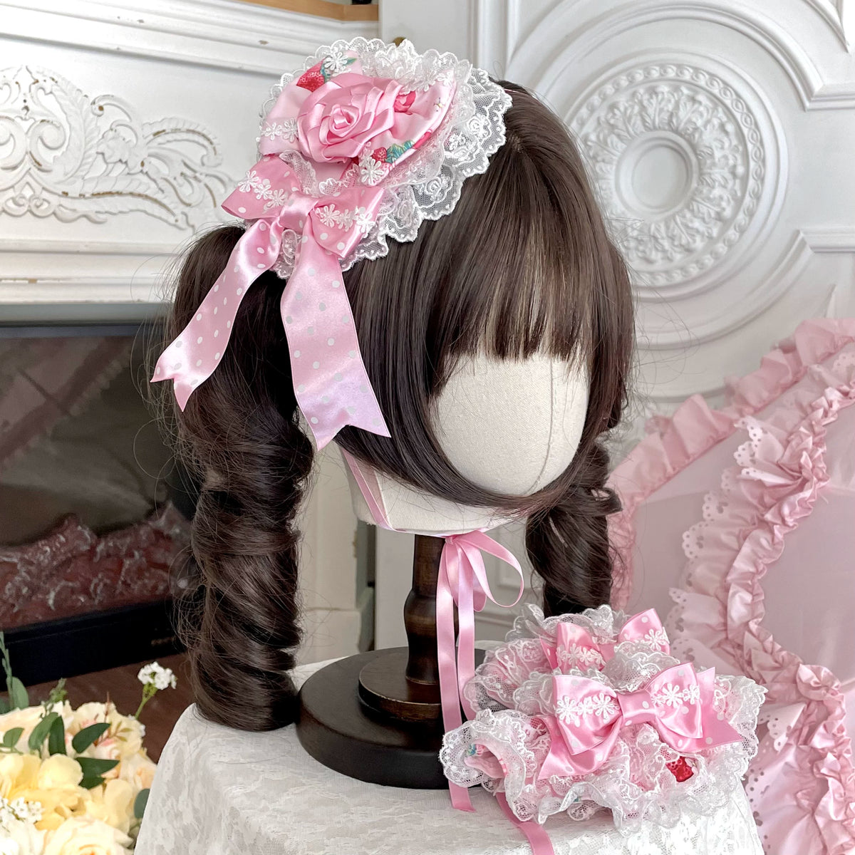 Strawberry Handle Lolita Jsk Suspender Skirt 74B887