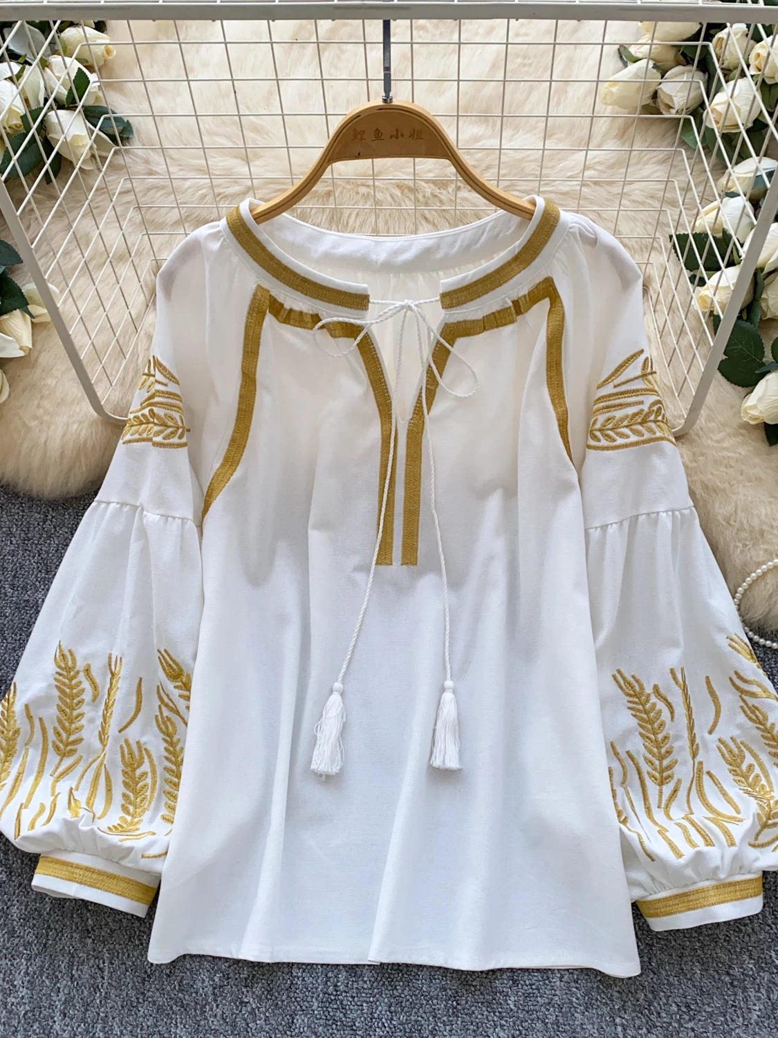 Women's Embroidered Loose Shirt SA779