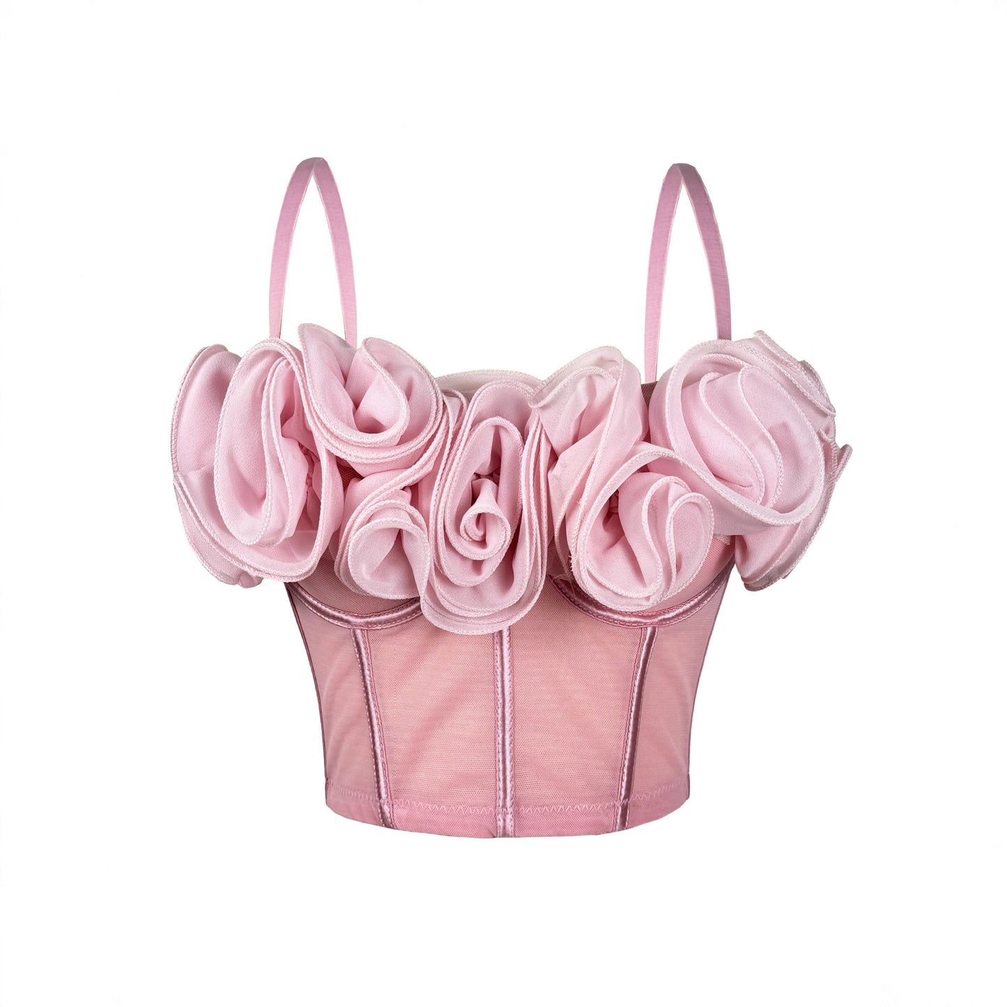 Flower Fishbone Bra Pure Desire Tube Top 69B884