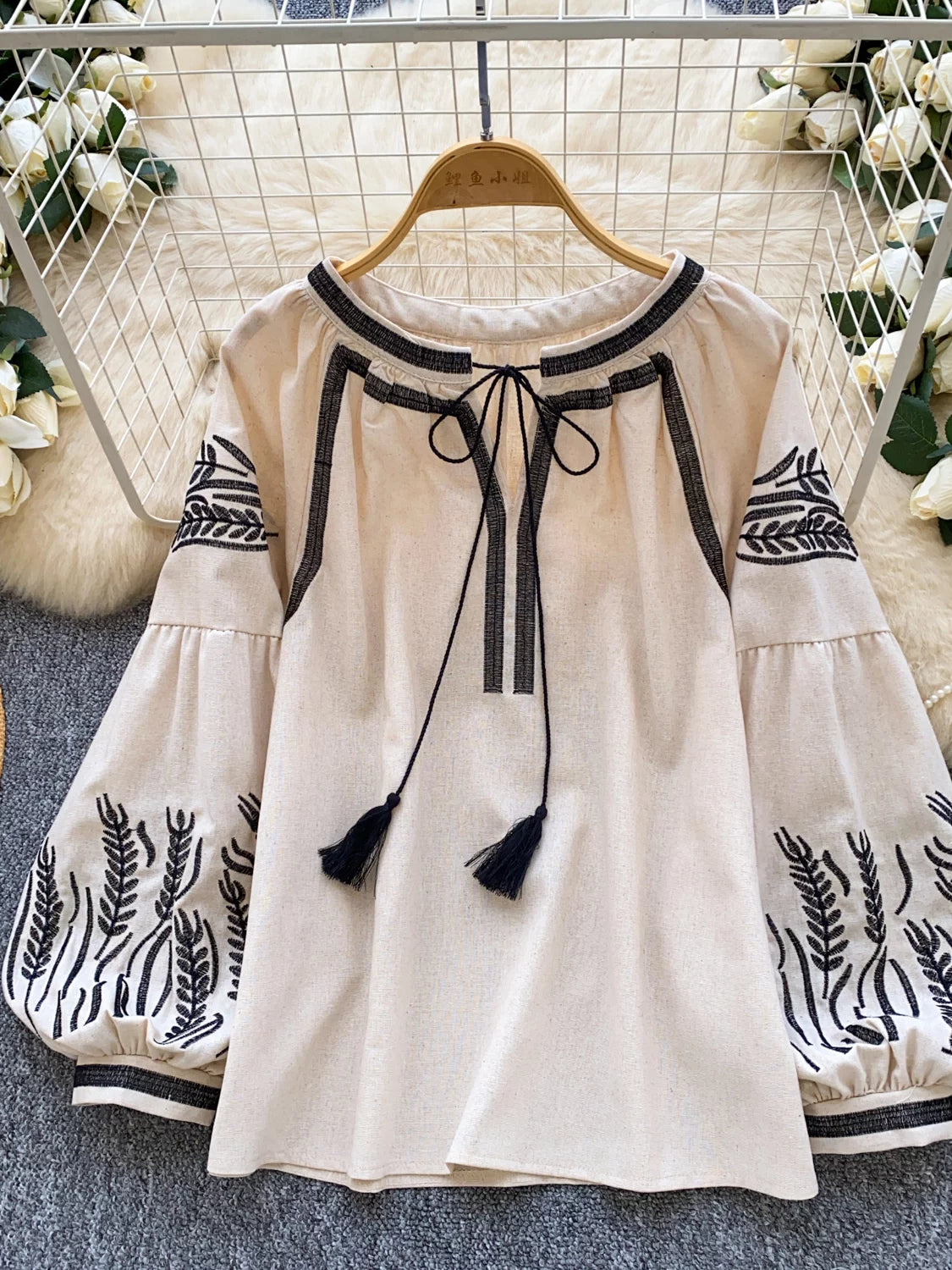 Women's Embroidered Loose Shirt SA779