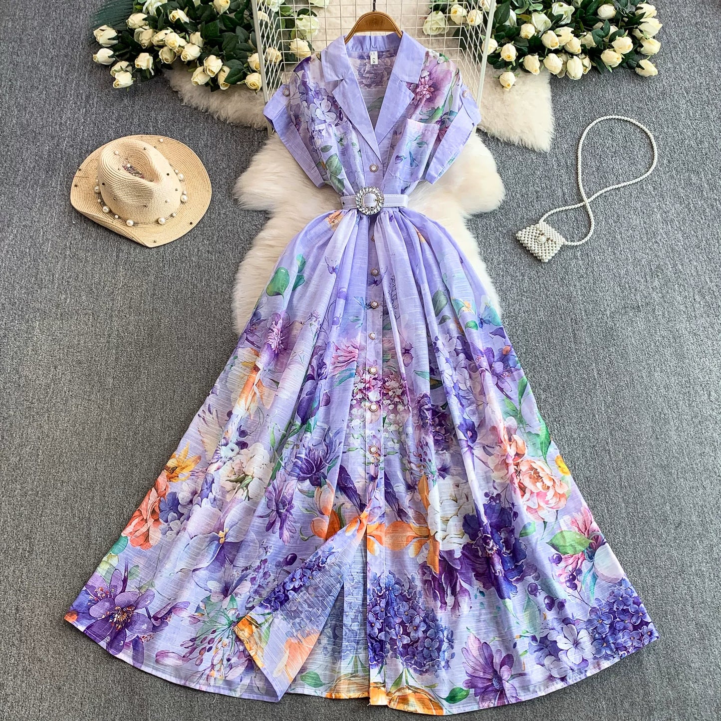 Suit Collar Raglan Sleeve Dress SA704/SA705/SA706