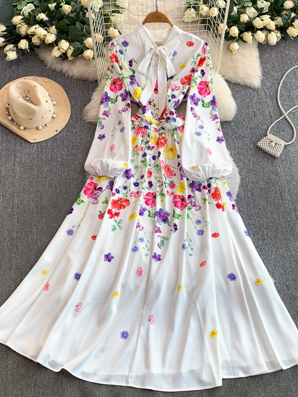 Women's Hollow Round Neck Dress SA746