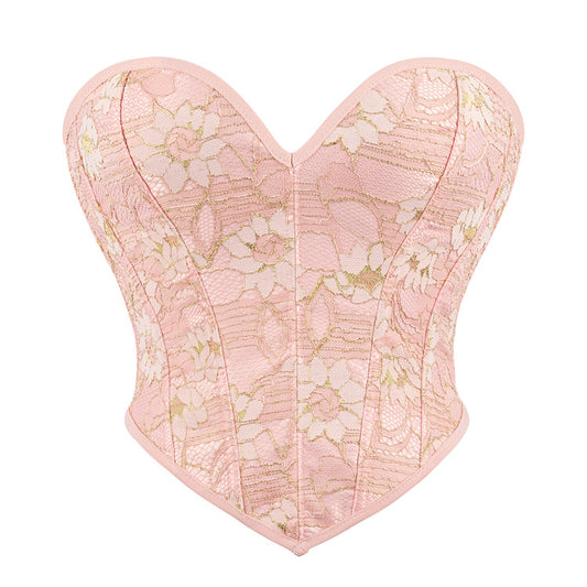 Light Pink Lace Ladies Court Top 69A702