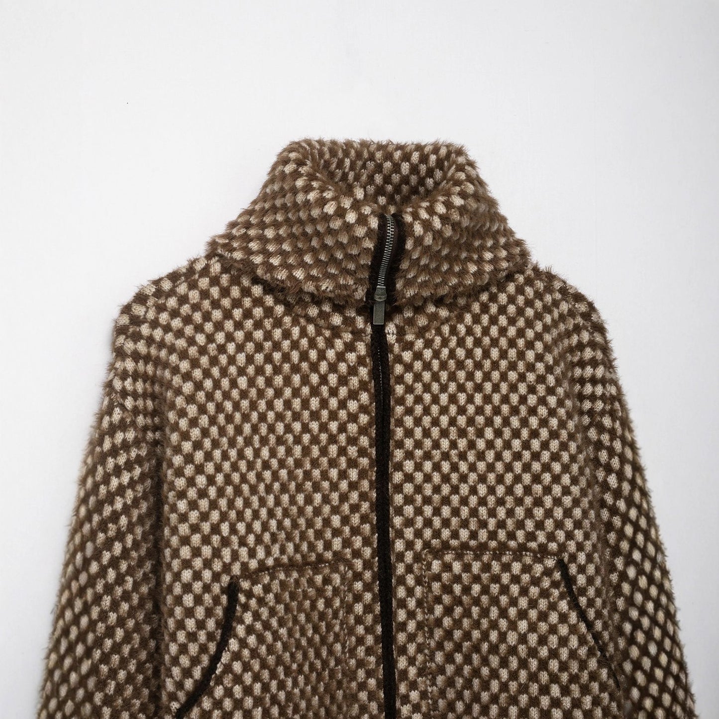 Knitted Stitching Knitted Bomber Jacket SA561