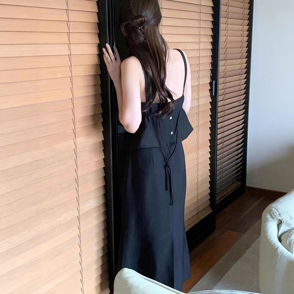 Backless Waist Suspender Skirt SA502