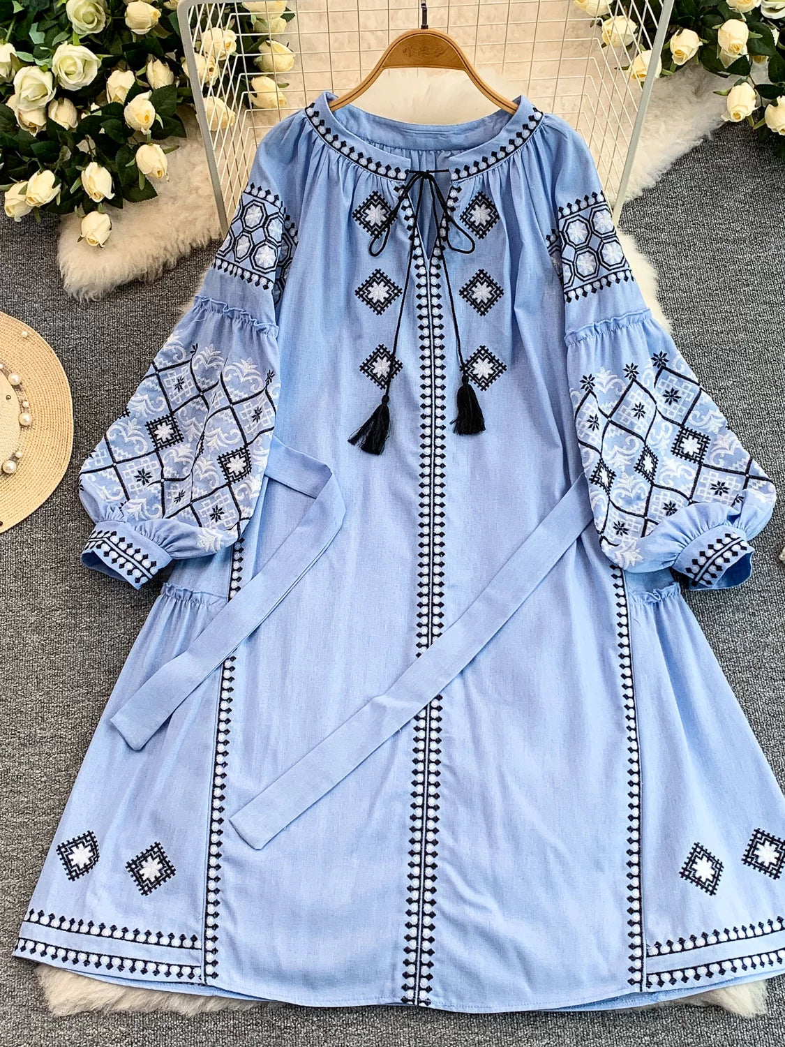 Round Neck Dress SA795
