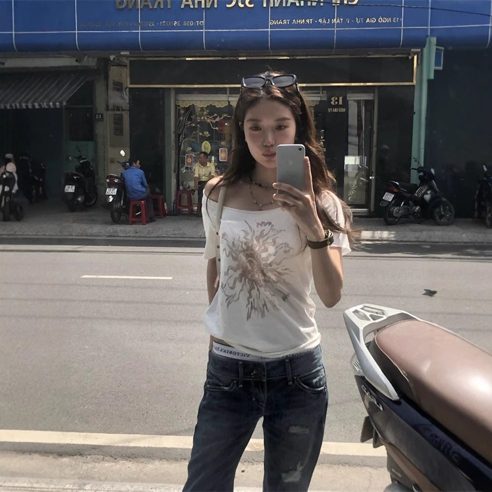 Spice Girl Printed Short Sleeve T-Shirt Women SA496