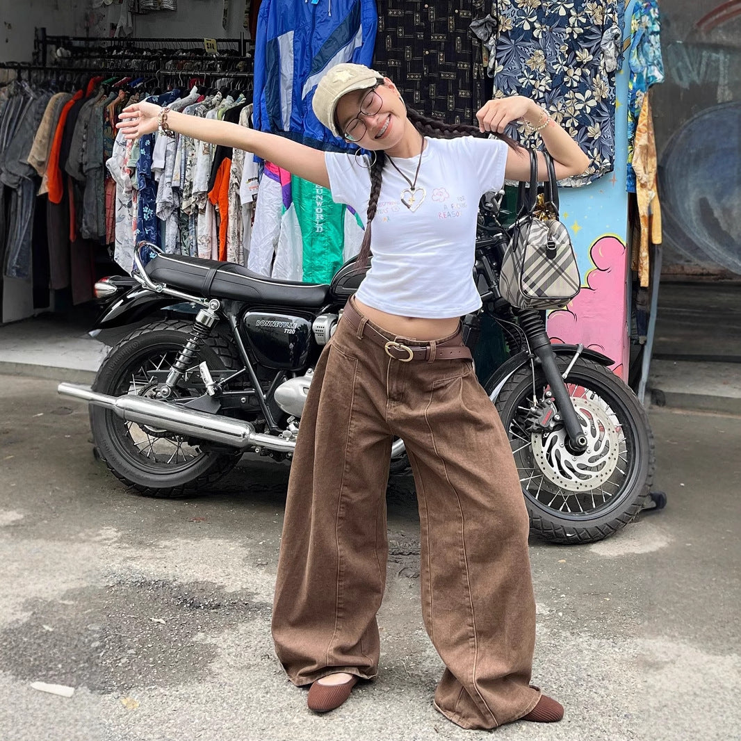 Low Waist Denim Trousers SA390