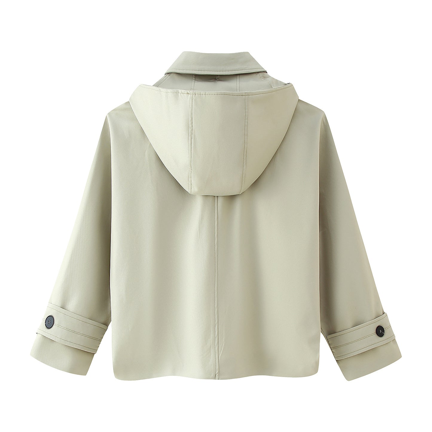 Long Sleeve Short Hooded Windbreaker SA416