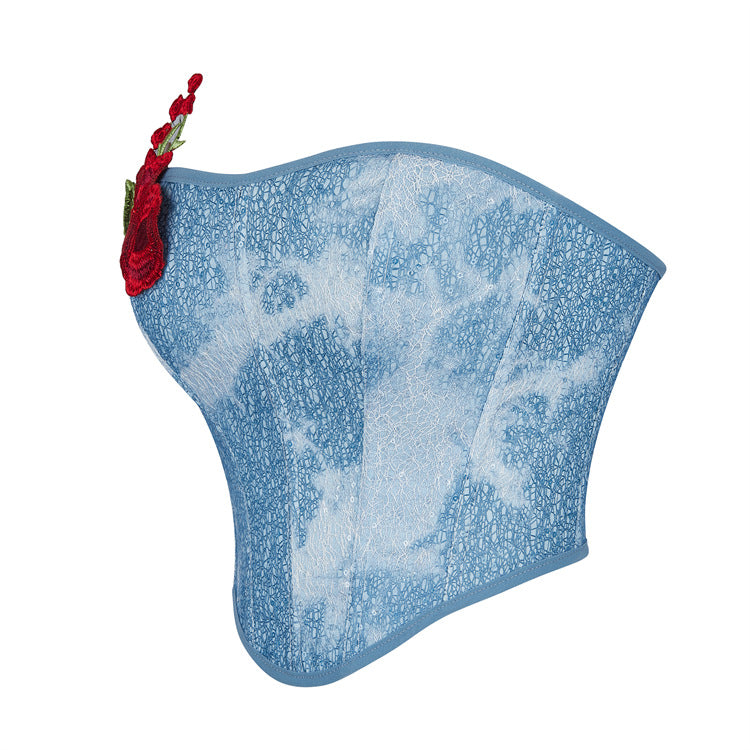 Blue Denim Rose Women's Tube Top 69A641