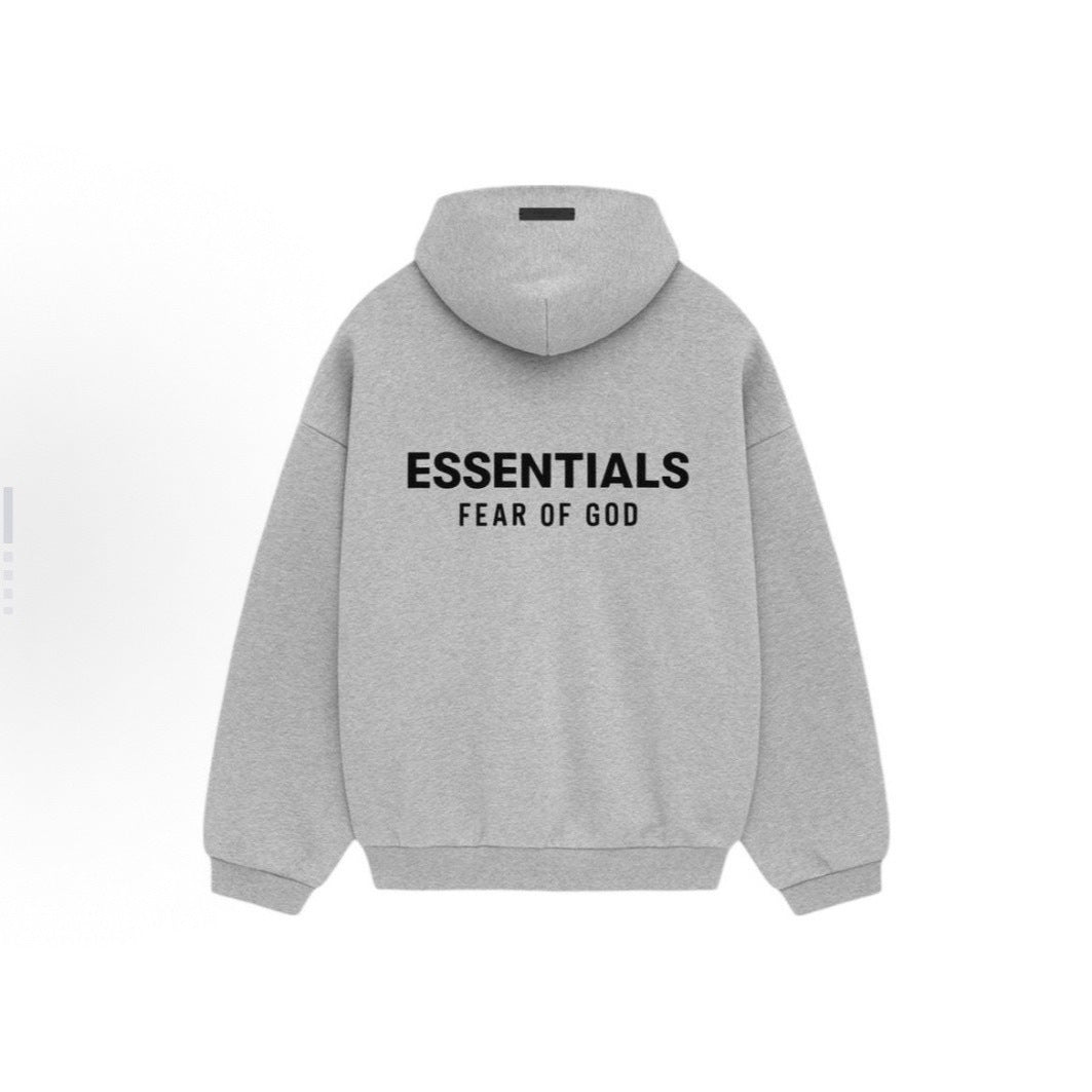 Letter Print Fleece Hoodie  64D063