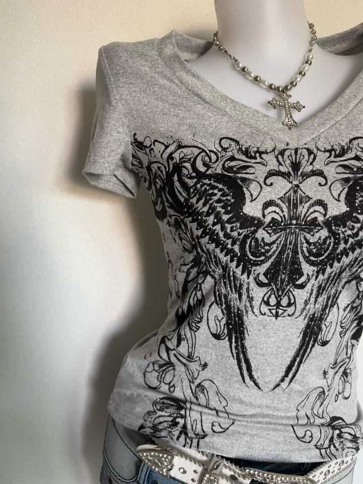 V-neck Hot Girl Short-sleeved T-shirt SA811