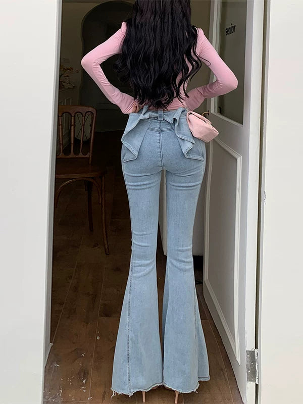 High Waist Flared Pants US 64D102