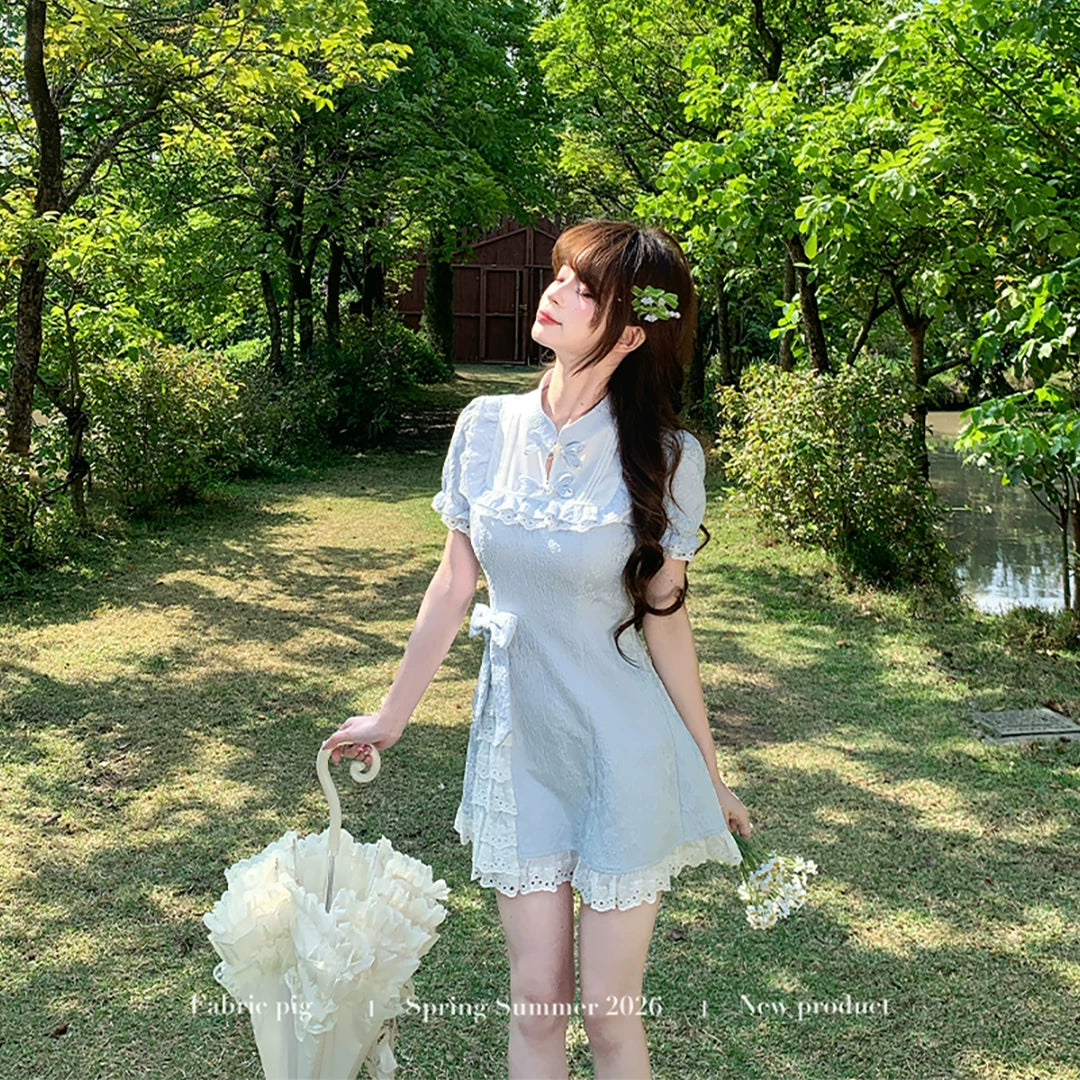 New Chinese Style Dress for Women Summer   64D068