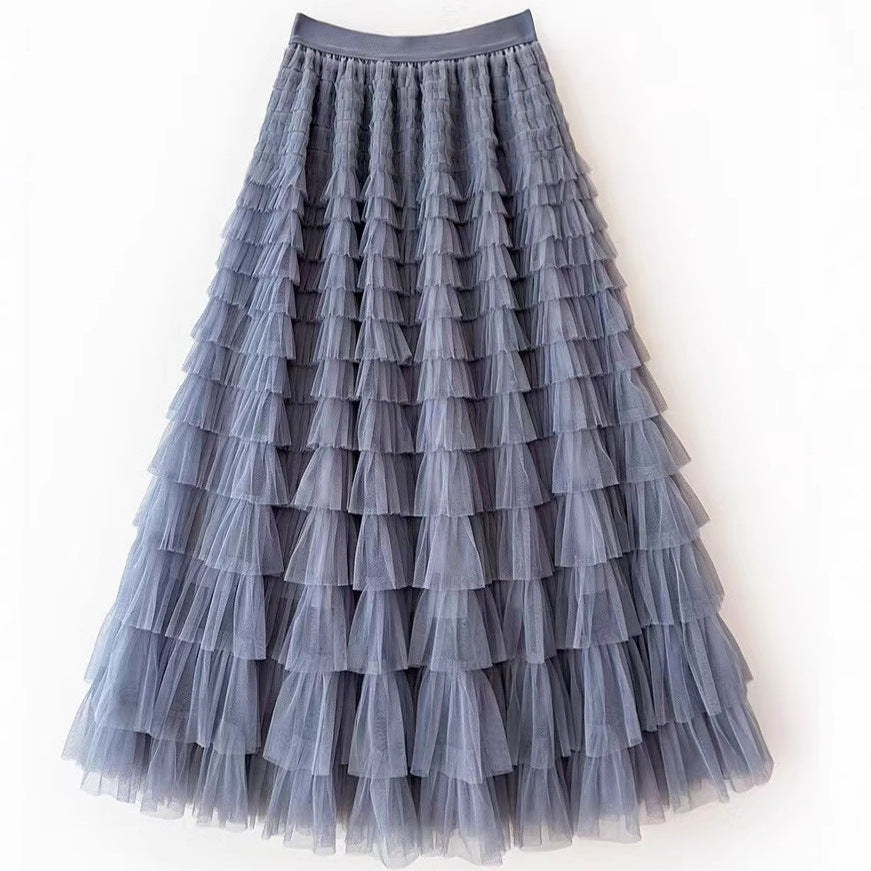 New Cake Skirt Mesh Skirt 69B977