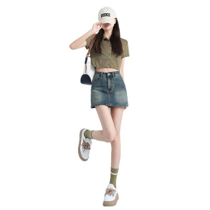 High Waist Skirt  US  64D148