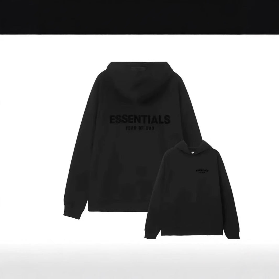Flocked Letter Hoodie SP097