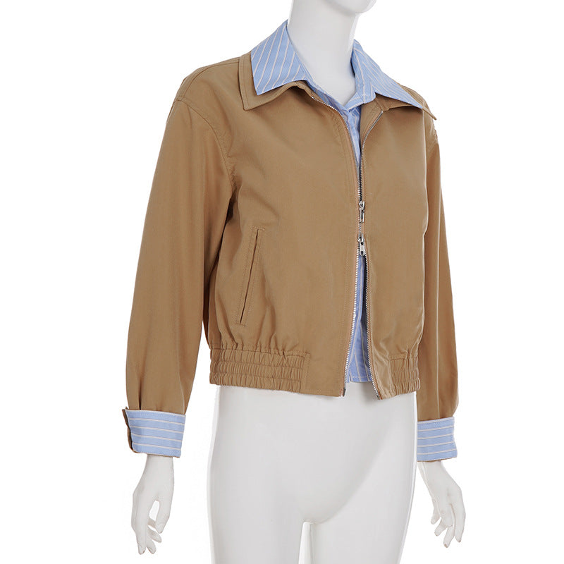 Vintage Fashion Casual Woven Jacket Autumn SA599