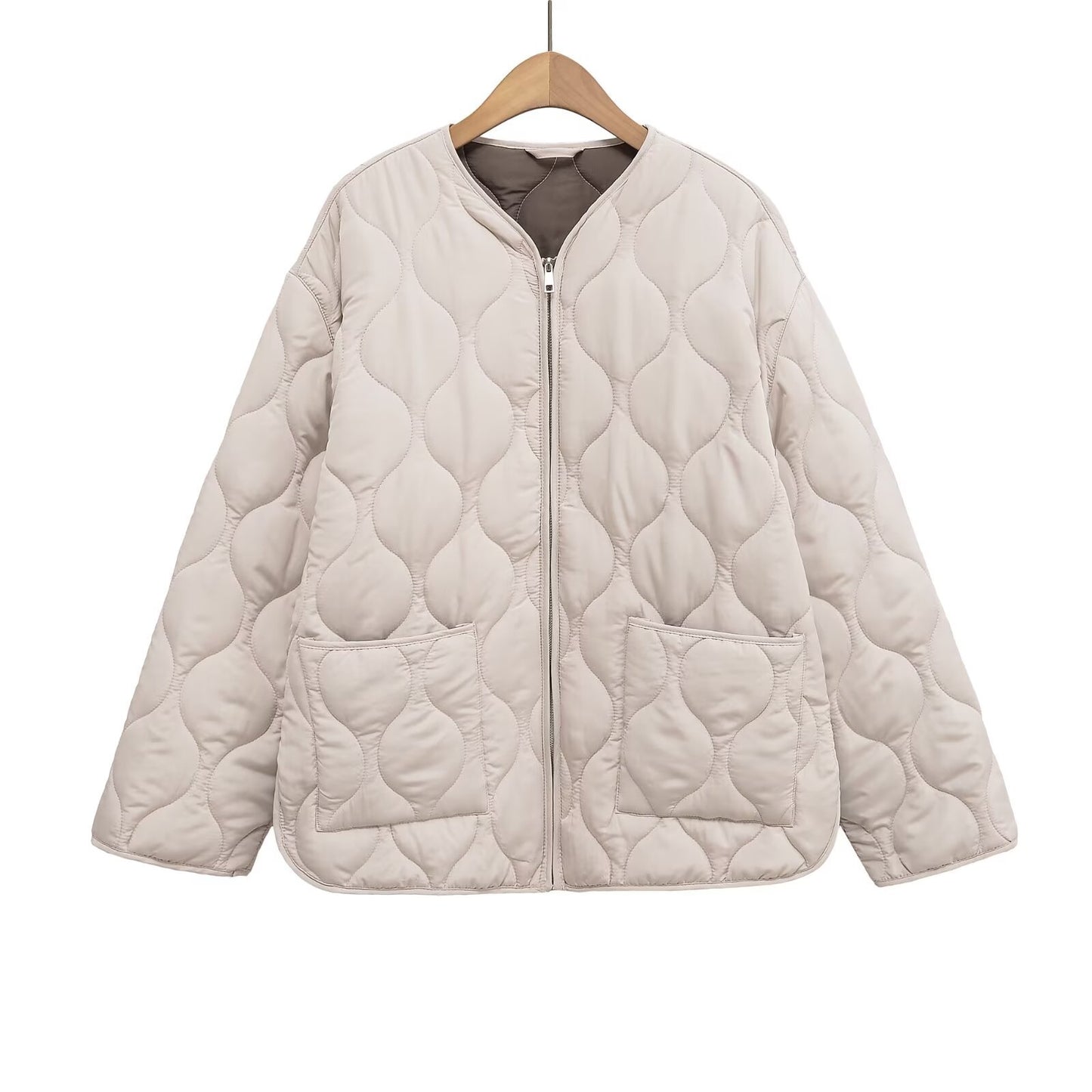 Loose Quilted Cotton Coat SA498