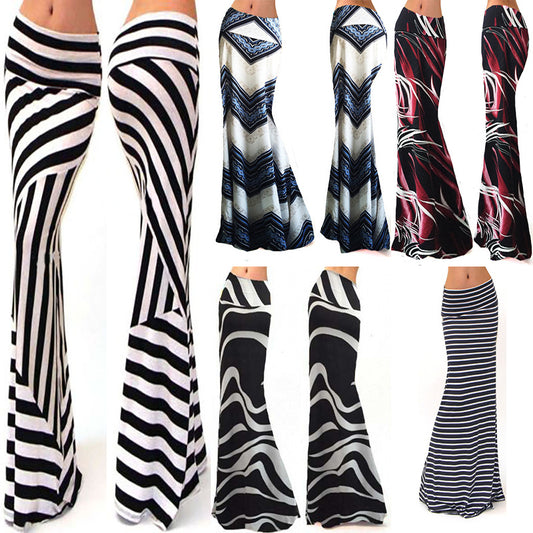 High Waist Elastic Hip  Long Skirt 69A684