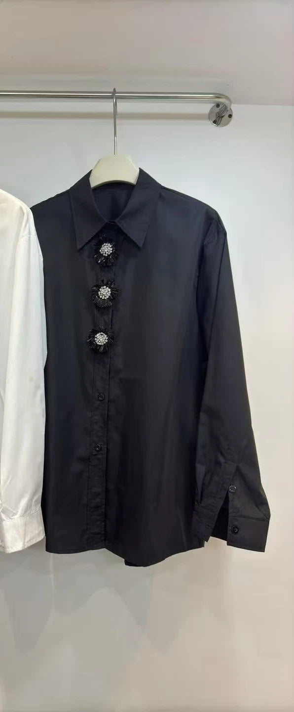 3D Flower Literary Shirt