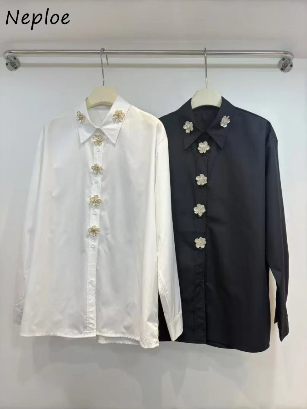 3D Flower Literary Shirt