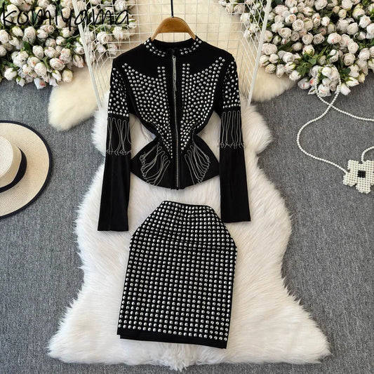 Fashion Patchwork Diamonds Woman 2025 Sets SA240