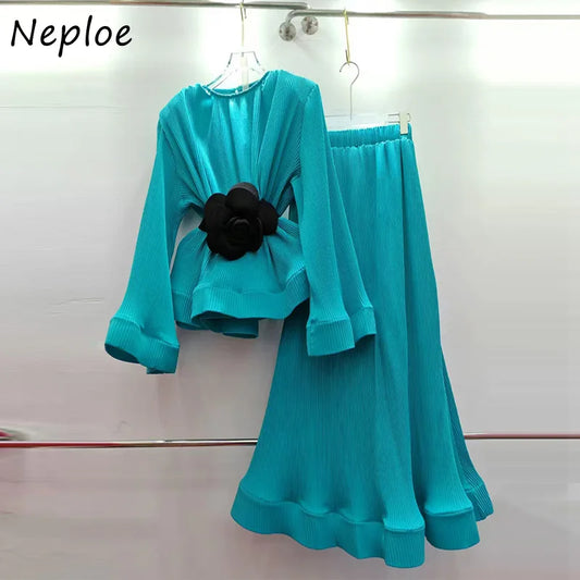 Neploe Niche Western Puff Sleeve Set 69A110