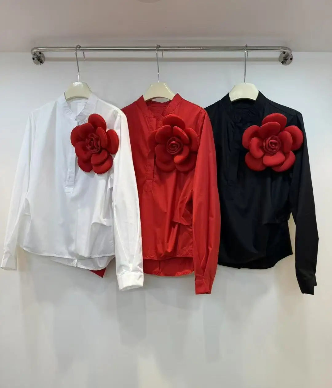 3D Flower Literary Shirt