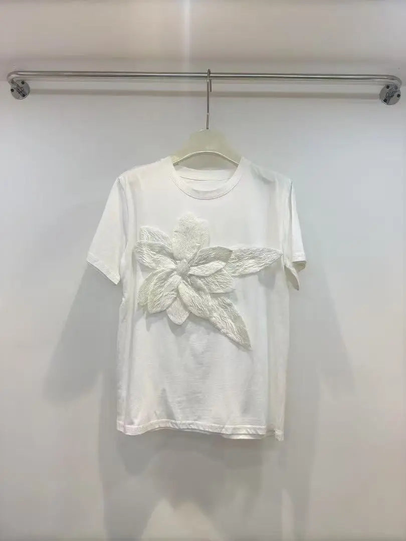 3D Flower Literary Shirt