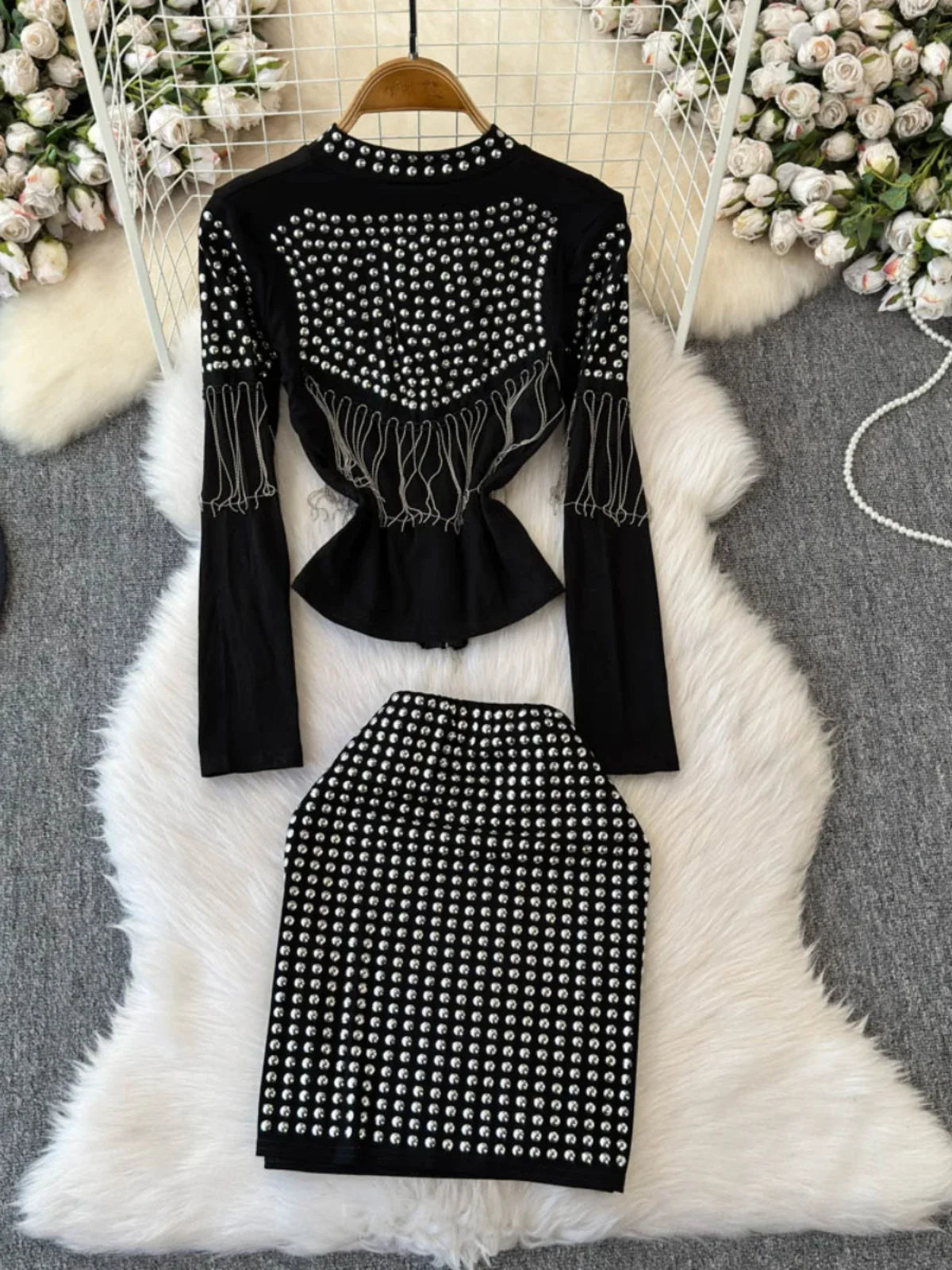 Fashion Patchwork Diamonds Woman 2025 Sets SA240