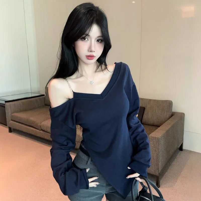 Pure Desire One Shoulder Top SA849