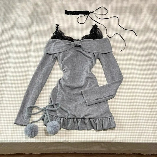 High Street Two Piece Set Gray  SA223
