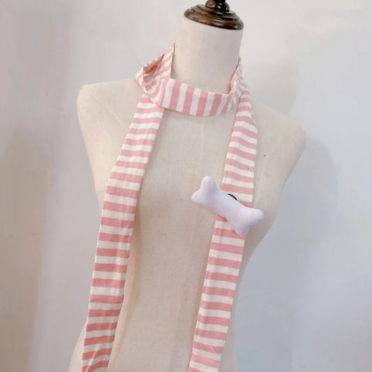 Subculture  Y2k Black White Stripe Scarves SA246