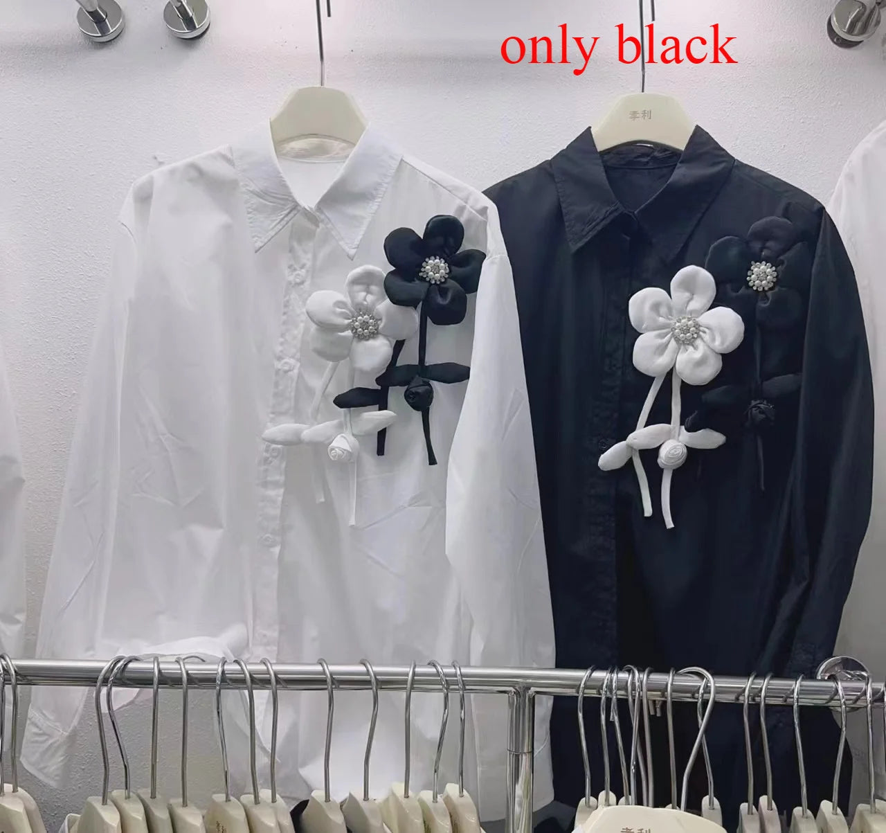 Neploe New Moda Turn-down Collar Long Sleeve Solid Shirt Single Breasted Bow 3D Flower All-match Blouses Summer Casual Fresh Top