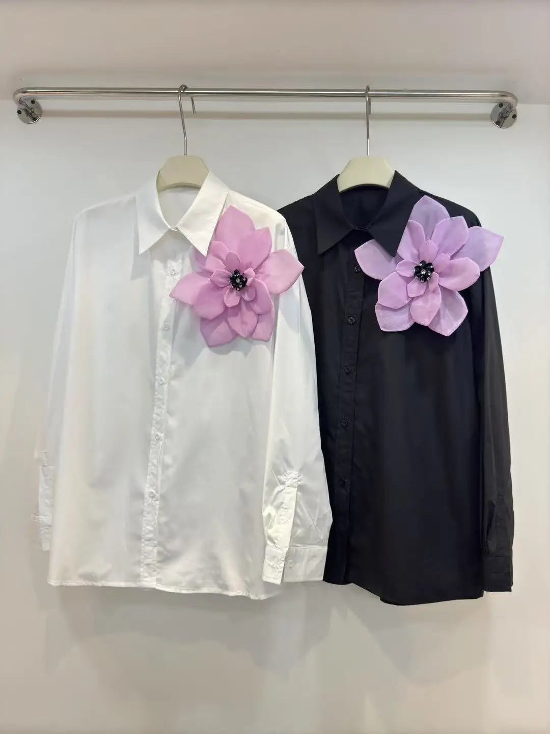 3D Flower Literary Shirt