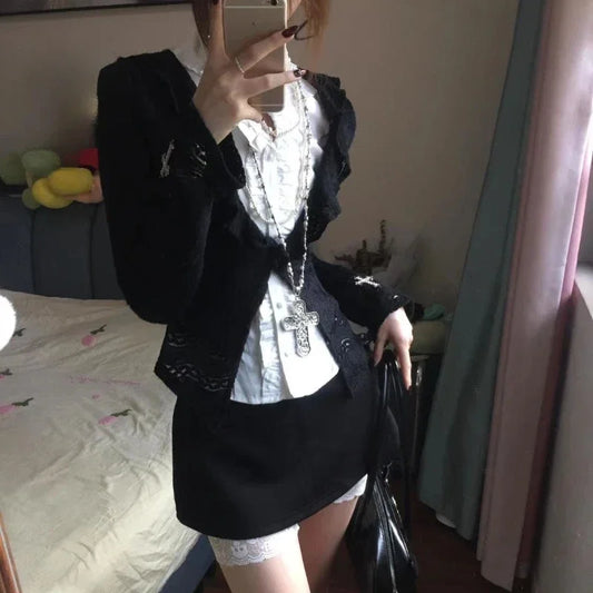 French Sweet Cool Harajuku Popular 3 Piece Sets Y2k SA259