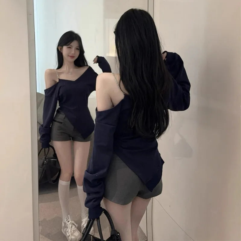 Pure Desire One Shoulder Top SA849