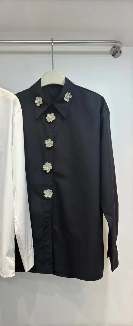 3D Flower Literary Shirt