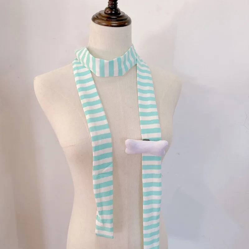 Subculture  Y2k Black White Stripe Scarves SA246