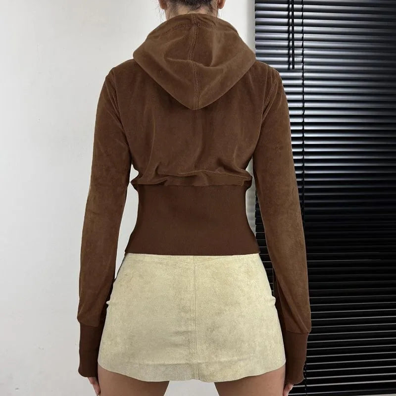 Solid Slim Fit Women’s Short Coat Long Sleeve SA192