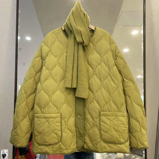 Outwears Plaid All-match Panelled Jacket